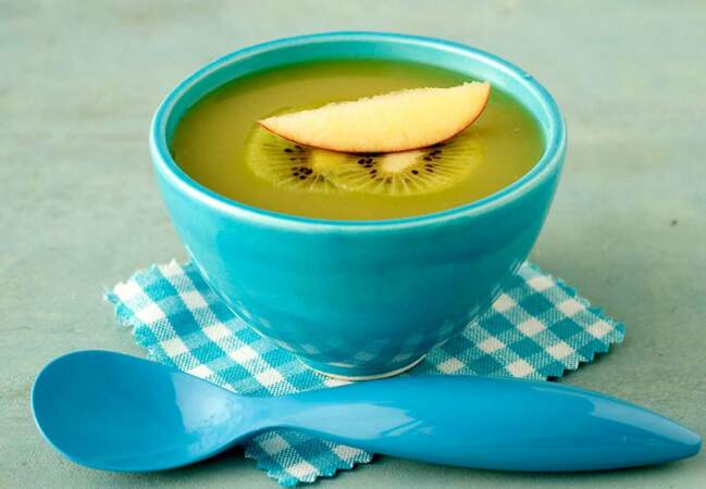 Soupe froide pommes-kiwi