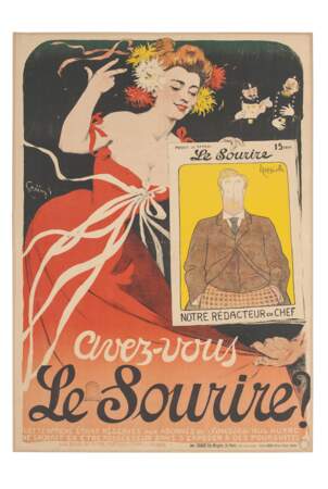 Affiche pour le journal Le Sourire, 1900 