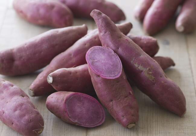 Aliment violet : la patate douce violette, reine des polyphénols