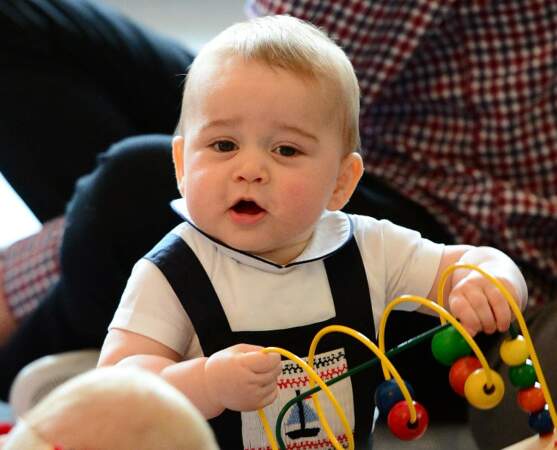 Prince George à l'âge de neuf mois à Wellington (avril 2014)