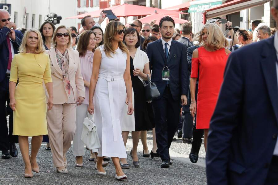 Brigitte Macron et les épouses des Présidents du G7