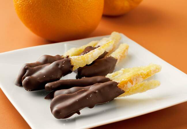 Les orangettes au chocolat