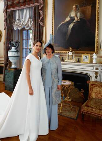 Sofia Palazuelo avec sa mère Sofia Barroso au palais de Liria