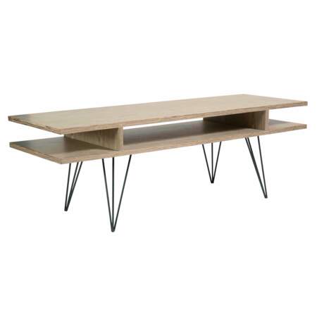 table basse bois et métal