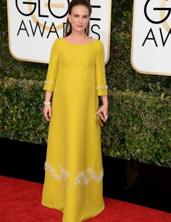 Natalie Portman : robe jaune 
