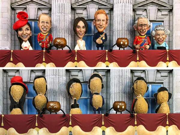 Mariage de Meghan et Harry : les figurines fabriquées en amandes et en noix