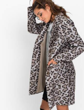 Tendance léopard : manteau habillé