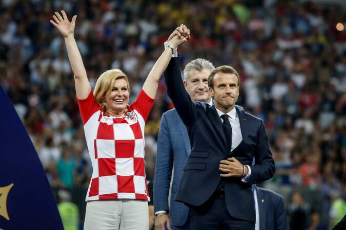 Emmanuel Macron et Kolinda Grabar-Kitarović : la France est championne du monde !