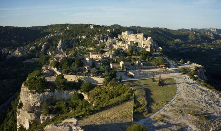 Vue aérienne des Baux de Provence