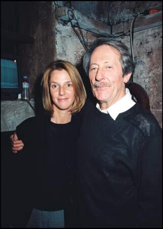 Sandrine Kiberlain et Jean Rochefort au théâtre Hébertot à Paris en 1997.