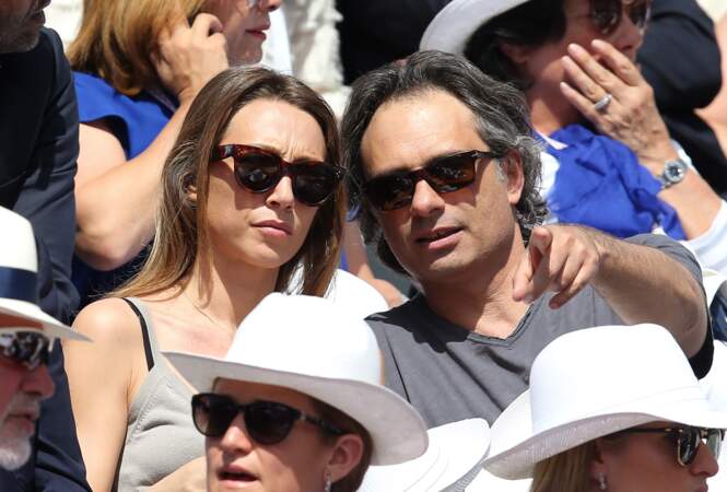 Laura Smet et Raphaël Lancrey-Javal à Roland Garros, Paris, le 3 juin 2015