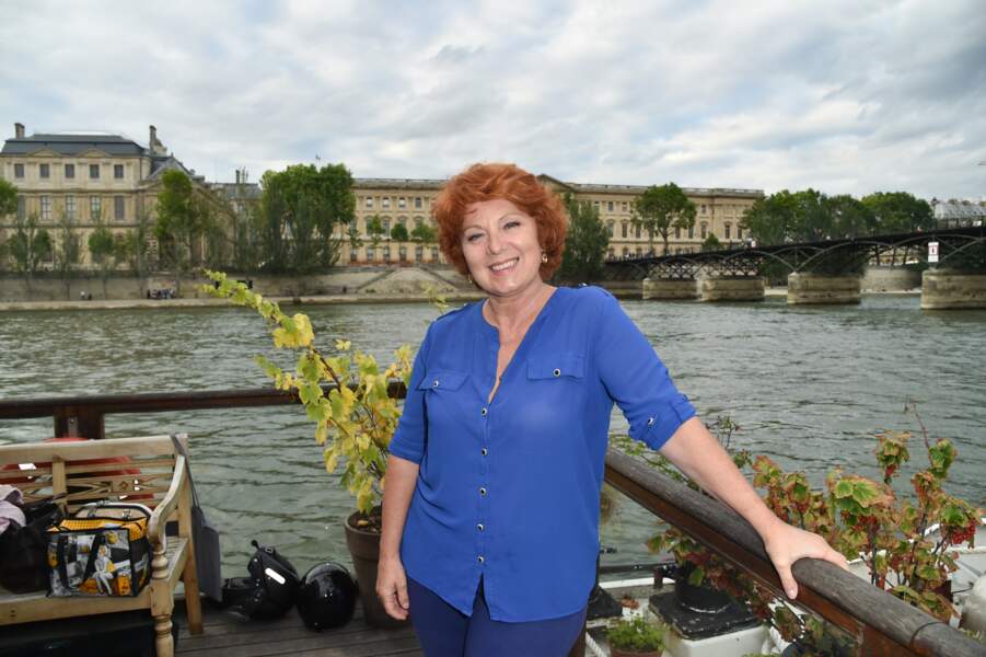 Véronique Genest en 2016 lors de la soirée "Fête des fictions de France 3" à Paris
