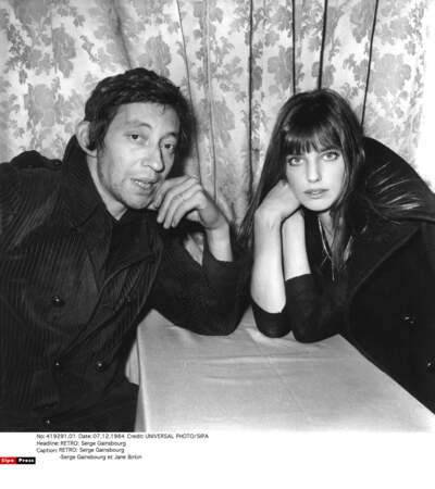 Serge Gainsbourg et Jane Birkin 