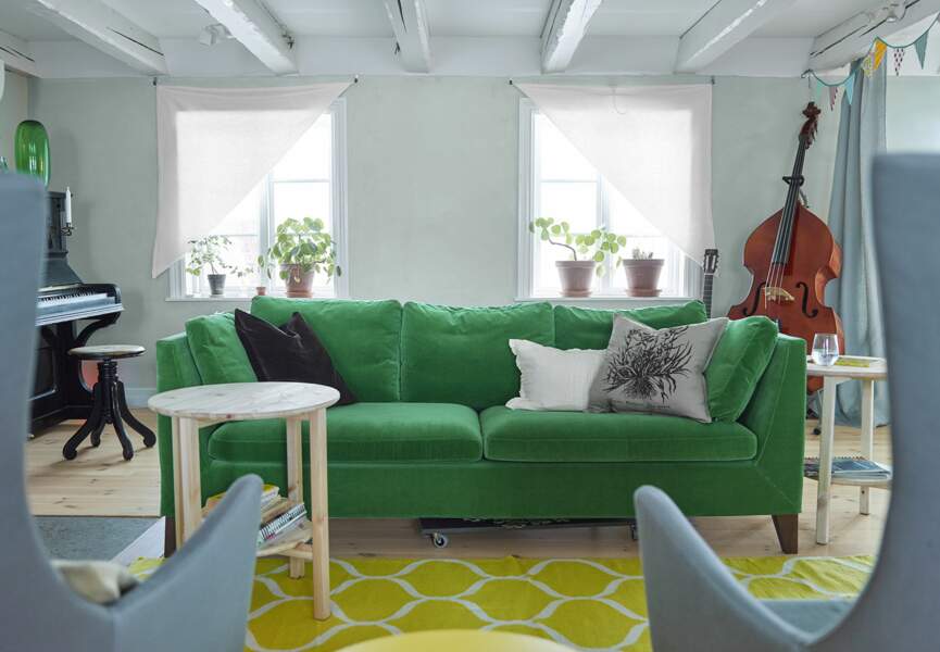 Canapés Ikea : le modèle vert pétant