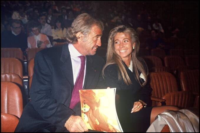 Jean-Paul Belmondo et sa deuxième épouse Natty en 1989