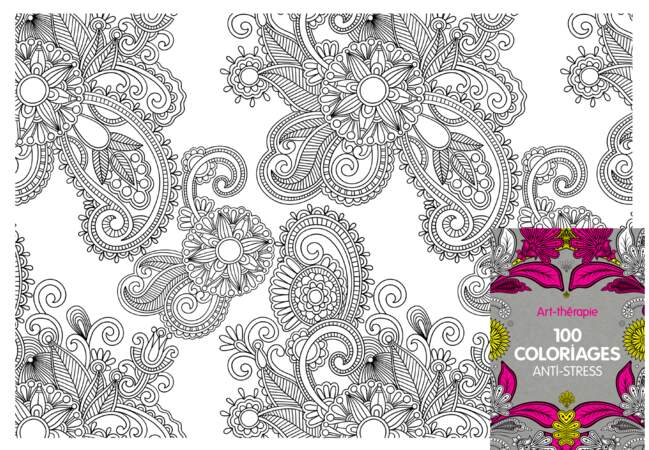 100 coloriages anti-stress
