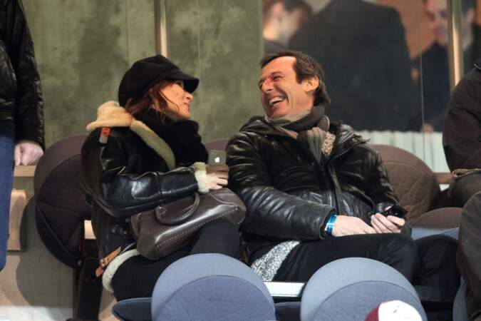 Complicité et fou rire au rendez-vous pour le couple lors d'un match opposant le PSG au Losc de Lille 