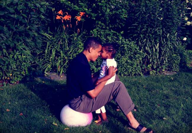 Barack Obama et ses filles Malia et Natasha