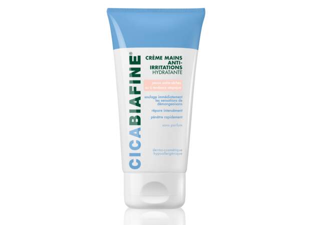 Crème mains anti-irritations hydratante Cicabiafine, 75 ml, 6,50 €