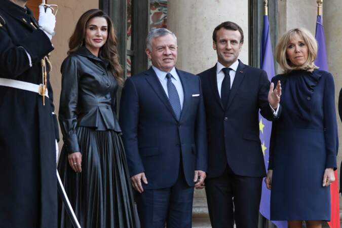 Brigitte Macron et Rania de Jordanie, rencontre de deux icônes mode ultra-élégantes et glamour à Paris