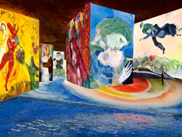 Aux Baux-de-Provence, les oeuvres de Chagall aux carrières de l'image 