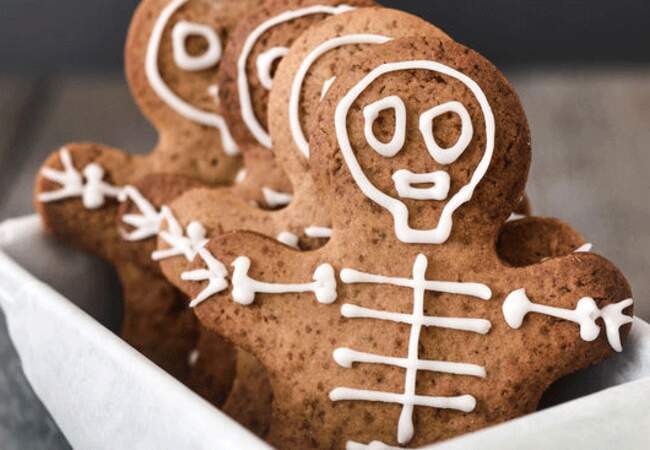 Biscuits squelette d'Halloween