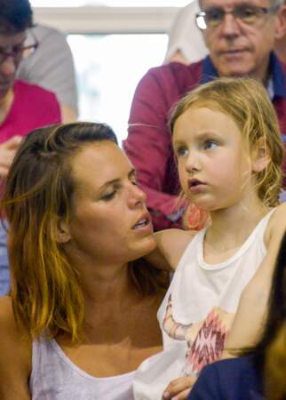 Depuis 2010, sa fille Manon illumine le quotidien de la star de la natation