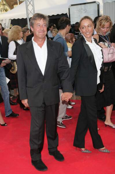Patrick Sabatier et sa femme Isabelle au festival du film de Deauville en septembre 2006.
