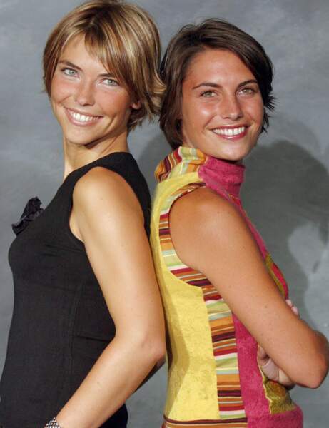 Alessandra Sublet et Nathalie Vincent à la conférence de presse TF1 en août 2003