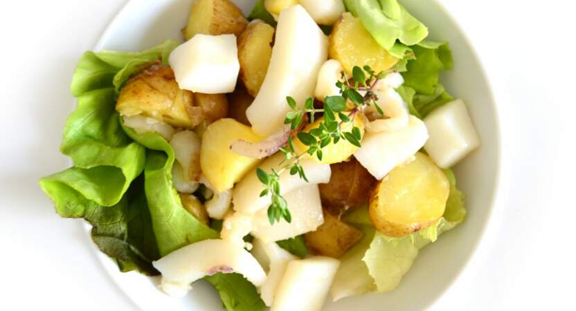 Seiche en salade et pommes de terre de l’île de Ré