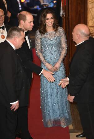 L'occasion pour la duchesse d'afficher son baby bump... 