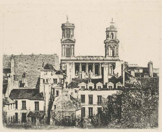 Saint-Sulpice, 1841. Épreuve encrée d’après daguerréotype.