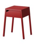 chevet rouge IKEA