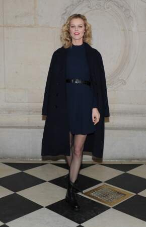 Eva Herzigova au défilé Christian Dior de la Paris Fashion Week Haute Couture printemps été 2018