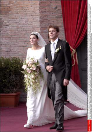 Clotilde Courau et Emmanuel ont célébré leur mariage royal le 25 juillet 2003, à Rome