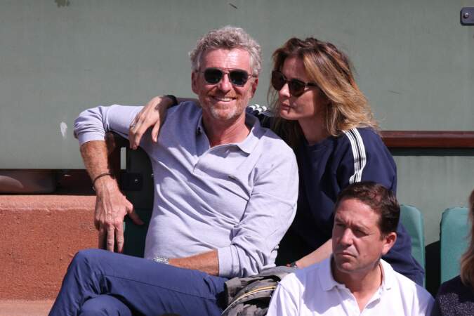 Denis Brogniart et sa femme Hortense à Roland-Garros