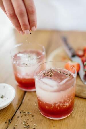 Cocktail fraise-poivre
