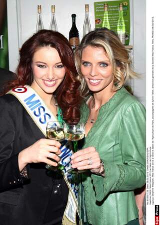 Sylvie Tellier et Delphine Wespiser, Miss France 2012, 2012