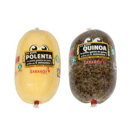 Des boudins de polenta et de quinoa à trancher et à poêler