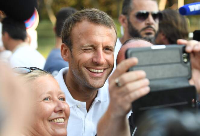 Emmanuel Macron and Brigitte Macron  - Bregancon