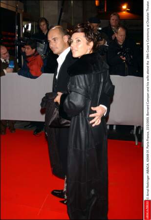 Anne et Bernard Campan à la 28e cérémonie des Césars en 2003