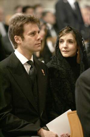 Clotilde Courau et Emmanuel-Philibert de Savoie, avril 2005.