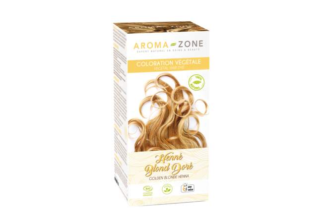 La coloration végétale henné blond doré Aroma-zone