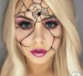 Maquillage d'Halloween araignée 