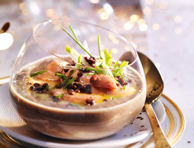 Velouté de lentilles au foie gras