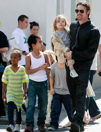 Brad Pitt et ses six enfants