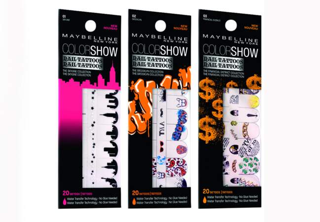 STICKERS COLORSHOW ONGLES COLOR RICHE LE NAIL ART TATTOO L'OREAL -  MAYBELLINE