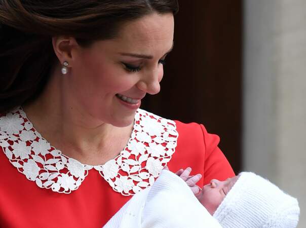 Kate Middleton à la naissance du prince Louis, le 23 avril 2018