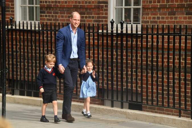 Le prince William et ses enfants, George et Charlotte