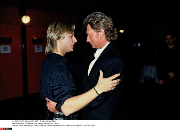 David Hallyday et Johnny Hallyday : 1991